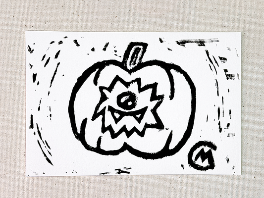 "Punkin" print stamped on white paper