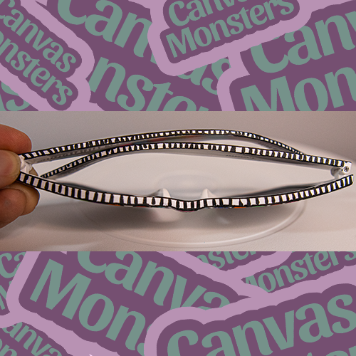 View of the top of painted sunglasses