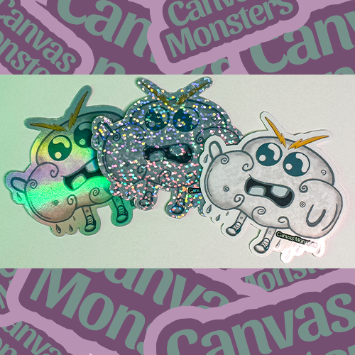Nimby The Moody Cloud - Canvas Monsters #405