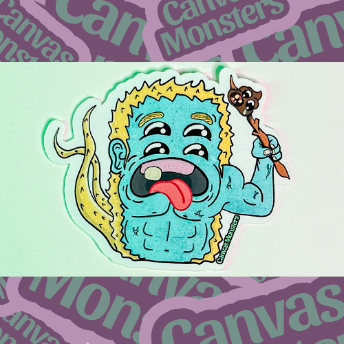 Sticky The Roll For Monster - Canvas Monsters #403