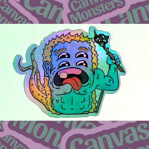 Sticky The Roll For Monster - Canvas Monsters #403