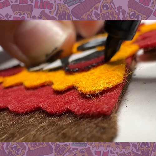 Pizza Is Life - Custom Felt Pennant Banner Trio