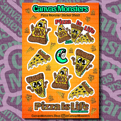 CANVAS MONSTERS STICKER SHEETS