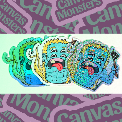 Sticky The Roll For Monster - Canvas Monsters #403